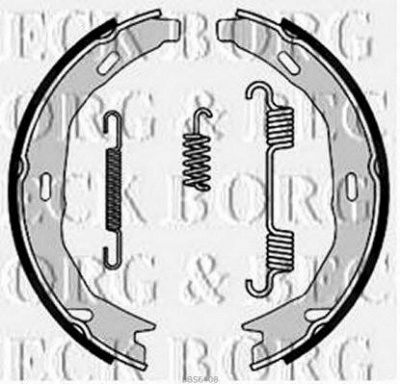 BORG & BECK bbs6408 -  Комплект тормозных колодок